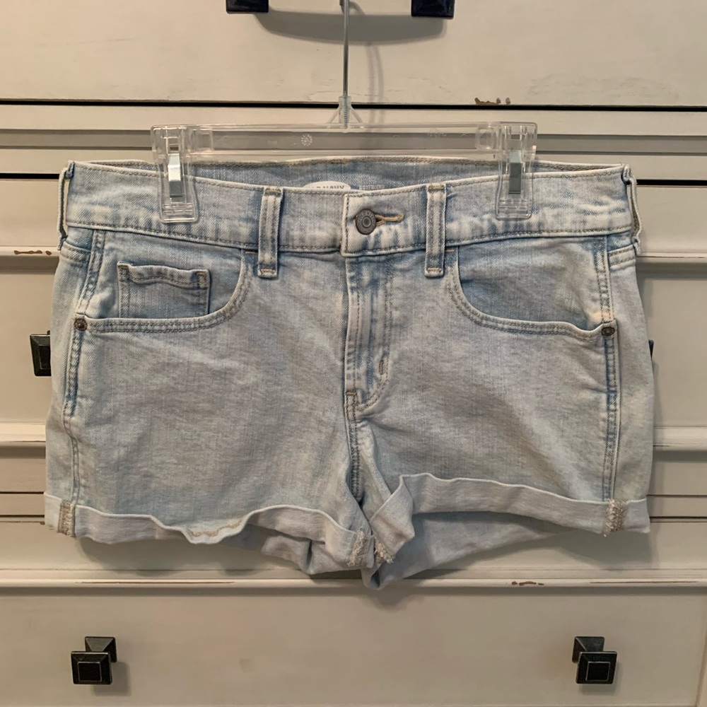 women’s old navy denim boyfriend shorts